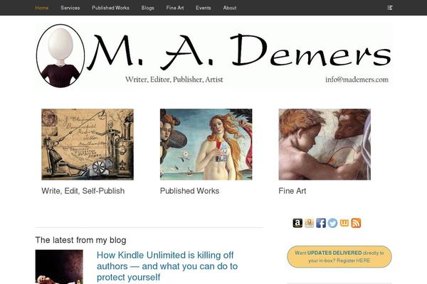 Clean Box theme site design template sample