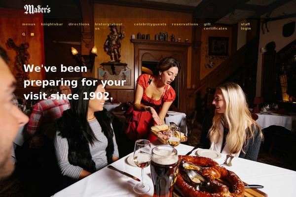 madersrestaurant.com site used Athena-pro-1.0.6