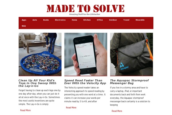 Megazine theme site design template sample