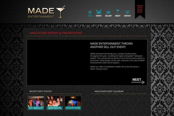 Made theme site design template sample
