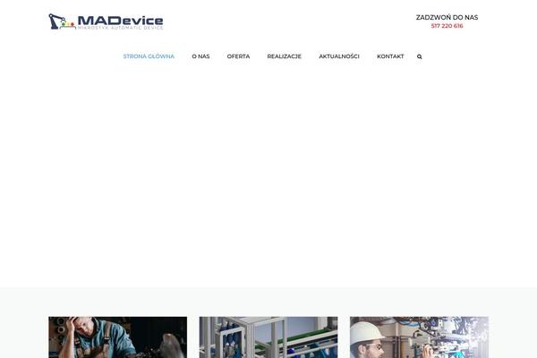 Industrial theme site design template sample