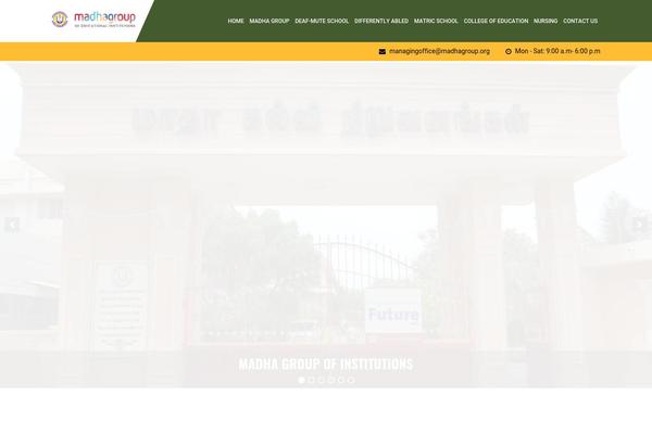 Academia theme site design template sample