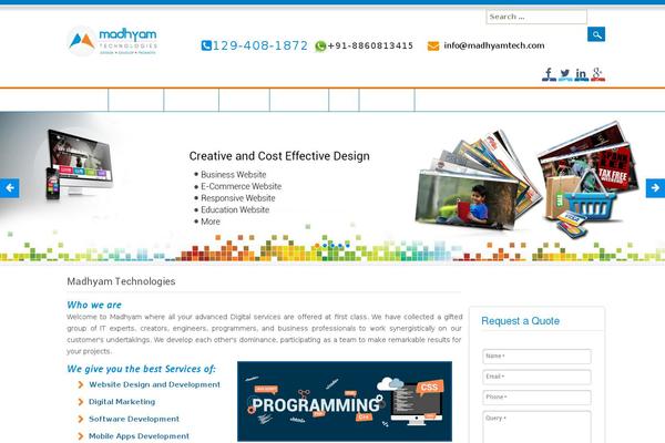 Site using OTW Portfolio Light plugin