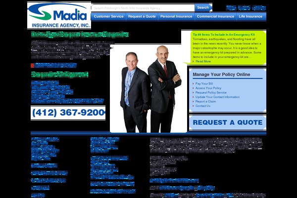 madia theme websites examples
