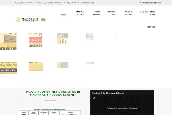 madinacity.com.pk site used Structure