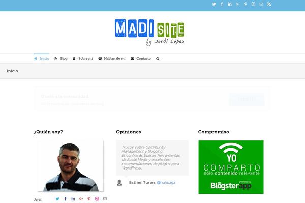 Type theme site design template sample