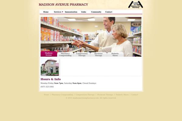 Madison theme site design template sample