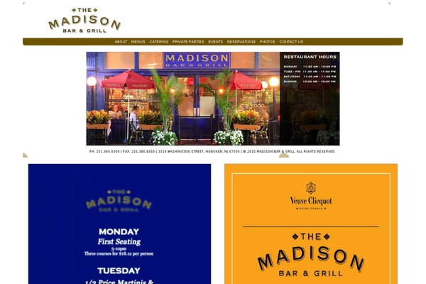 Madison theme site design template sample