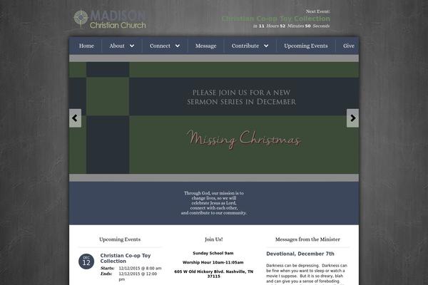 Born theme site design template sample