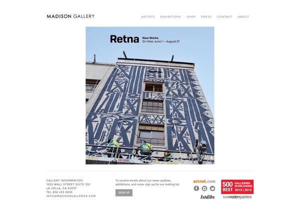 Craft theme site design template sample