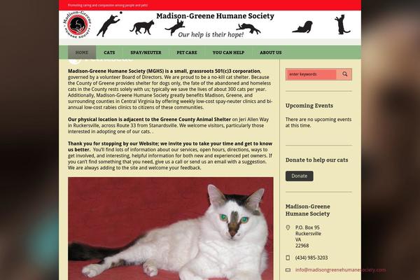 Pet-rescue theme site design template sample