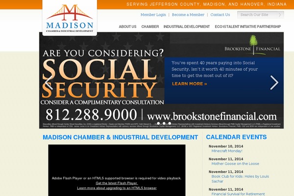 Madison theme site design template sample