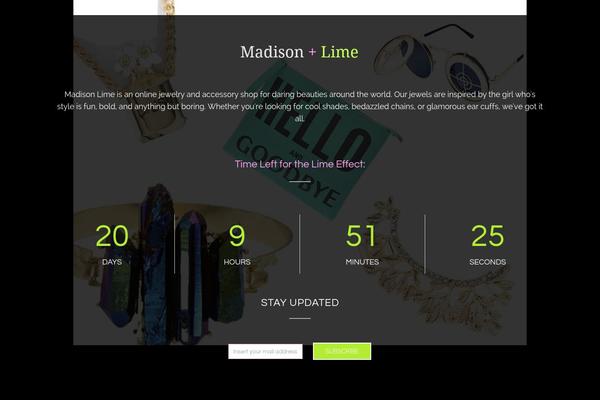 Regency theme site design template sample