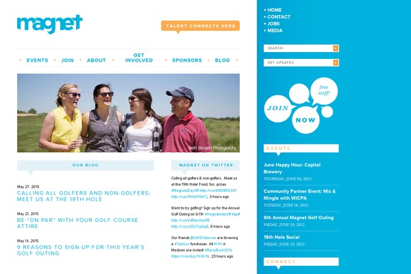 MAGNET theme site design template sample