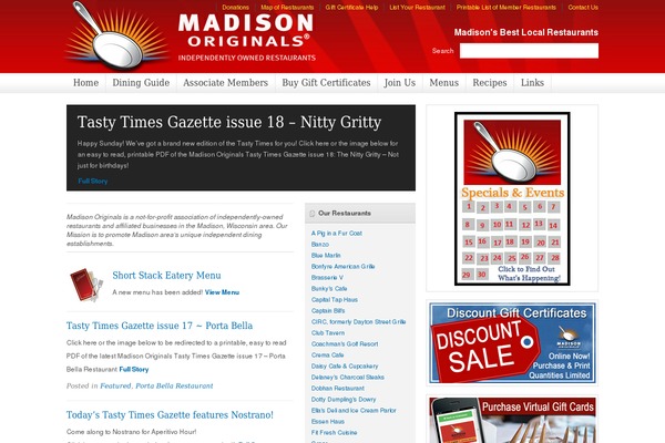 Site using Events-calendar plugin