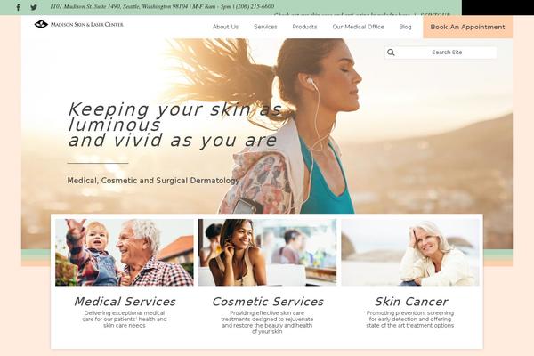 Madison theme site design template sample