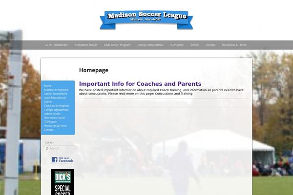 Madison theme site design template sample
