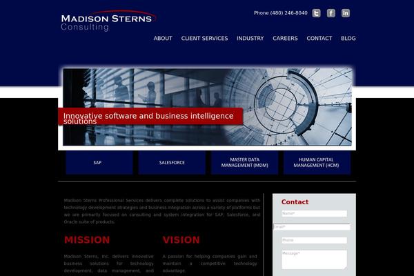 Madison theme site design template sample