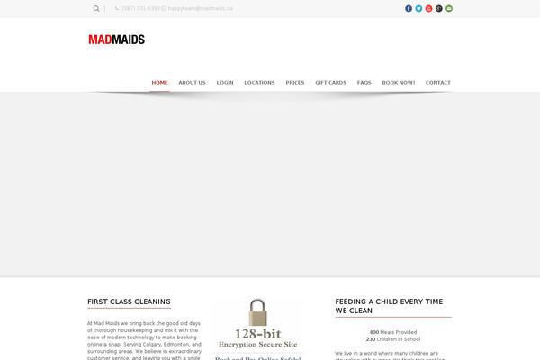 Maxima theme site design template sample