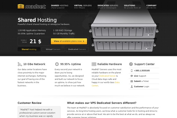 Rackhost theme site design template sample