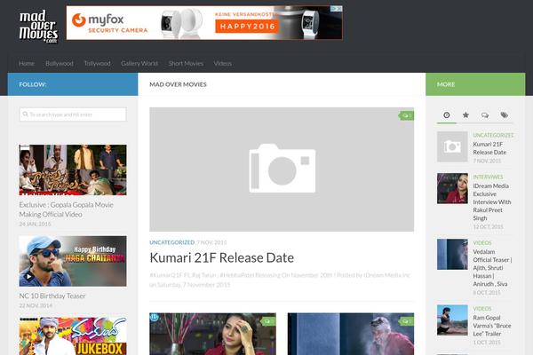Hueman theme site design template sample