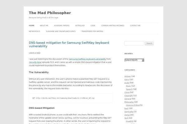 Site using Prismatic plugin