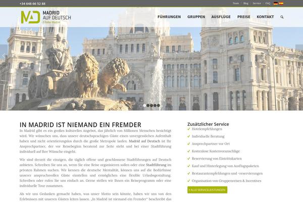 Enfold-child theme site design template sample