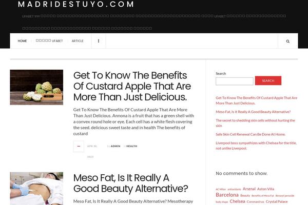 JustWrite theme site design template sample