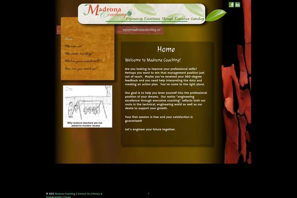madronacoaching.ca site used Madrona