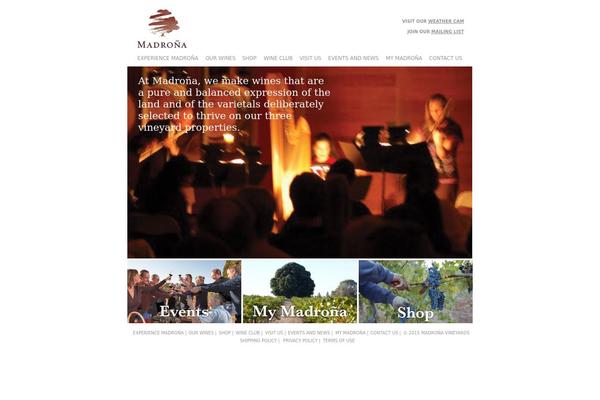 madronavineyards.com site used Madrona