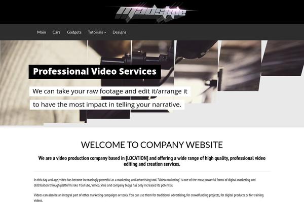 Explicit theme site design template sample