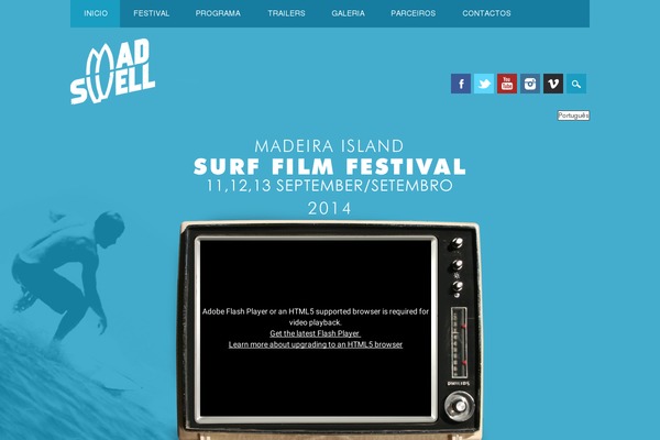 Surfarama theme site design template sample