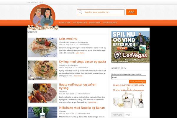 Foodpress theme site design template sample