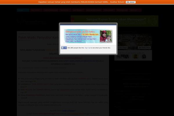 Site using Fb-traffic-pop plugin