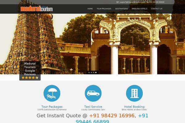 Tour Package theme site design template sample