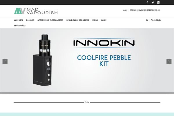 madvapourish.co.uk site used Neighborhood Child Theme