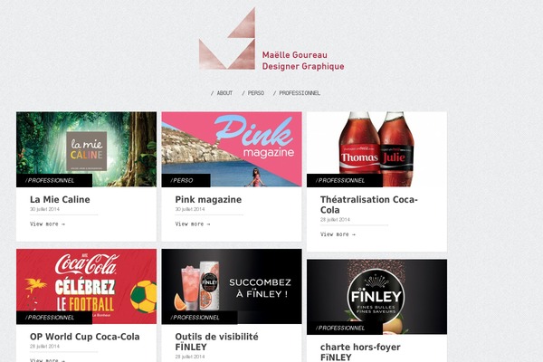 Gridly theme site design template sample