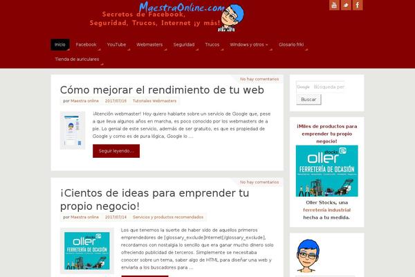 Site using Simple-social-buttons plugin