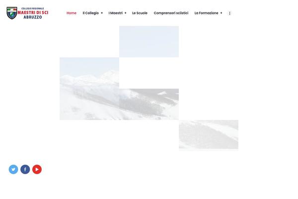 Snow-club theme site design template sample