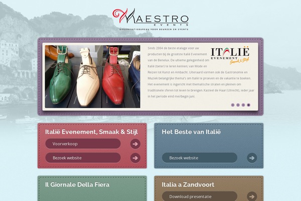 Maestro theme site design template sample