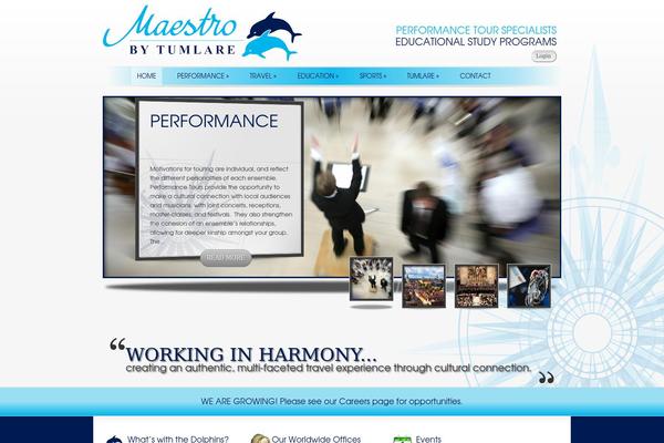 Maestro theme site design template sample