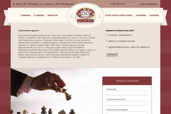 Site using ChessOnline plugin