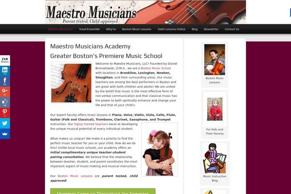 Magazine theme site design template sample