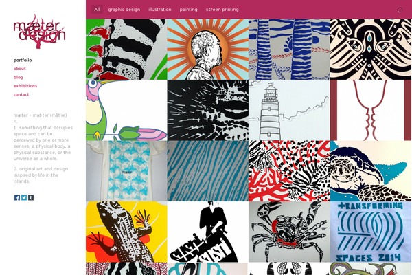 Ink theme site design template sample
