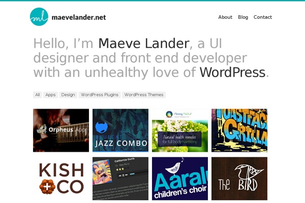 Simplefolio theme site design template sample