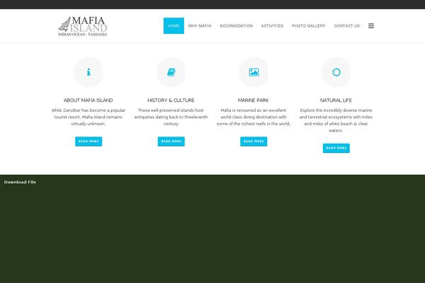 River theme site design template sample