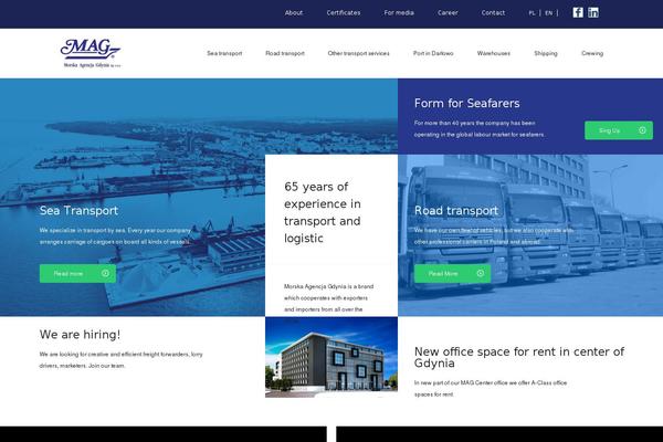 Mag theme site design template sample