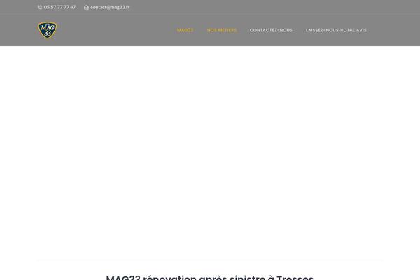 Batiment theme site design template sample