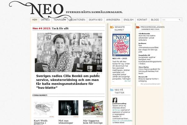 Neo theme site design template sample