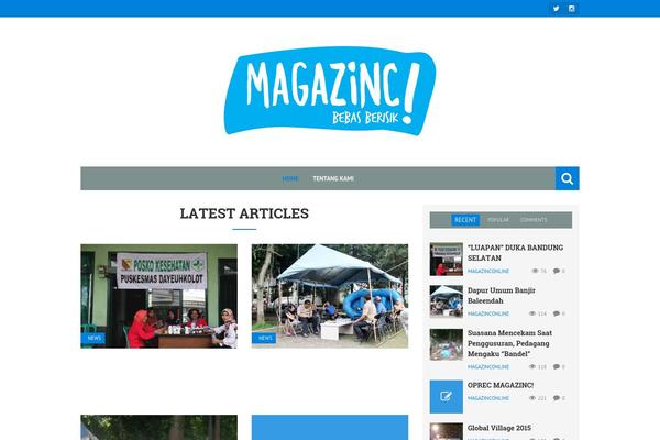 Storm theme site design template sample